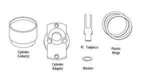 Alarm Lock ET-RIC US26D Sargent LFIC Rim Cylinder Adaptor Kit, Satin Chrome