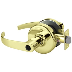 Corbin Russwin CL3132 PZD 605 LC Grade 1 Institutional/Utility Conventional Less Cylinder Cylindrical Lever Lock Black Oxidized Bronze, Bright Brass Finish