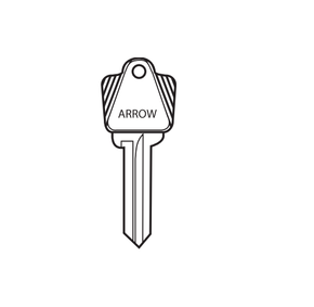 Arrow K671 6-pin Key Blank, Standard "K" Bow, Sectional Keyway