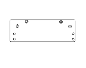 Norton 1688 Overhead Holder or Narrow Top Jamb Drop Plate for 1600 Series