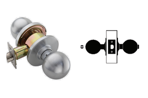 Falcon W301S HAN Grade 2 Privacy Cylindrical Knob Lock w/ Hana Knob Style