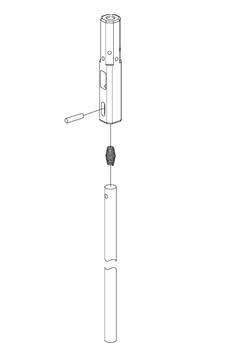 Von Duprin 050458 Bottom Rod Kit for 5547-F/8847-F Exit Devices