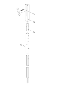 Von Duprin 050110 Top Rod Kit 6'8"–8' Door for 5547WDC Exit Device