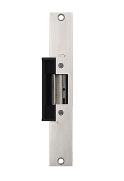 RCI 4319 Electric Strike w/ 9" Square Corner Faceplate, Fail Safe, Satin Stainless Steel Finish