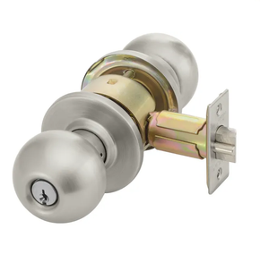 Accentra (Yale) CA4608 630 Grade 2 Classroom Cylindrical Lock w/ Carolina Knob, Satin Stainless Steel Finish