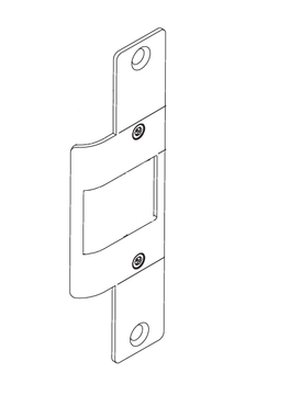 Locknetics NCCFP-KIT Faceplate Kit, 6-7/8" x 1-1/4" Radius Corner for NC Series