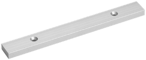 SDC FP Filler Plate for 11" Single EMLock Models, Satin Aluminum Finish