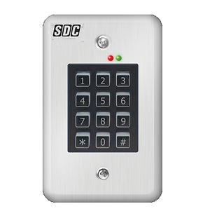 SDC 918U EntryCheck Indoor Digital Keypad, Satin Stainless Steel Finish