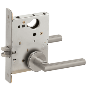 Schlage L9010 LATA Mortise Passage Lock, w/ Latitude Lever and A Rose
