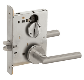 Schlage L9040 LATA Bed Bathroom Privacy Mortise Lock, w/ Latitude Lever and A Rose