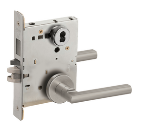 Schlage L9453J LATA Entrance Mortise Lock with Deadbolt, FSIC Less Core w/ Latitude Lever and A Rose