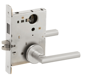 Schlage L9457L LATA Classroom Security Mortise Lock with Deadbolt, Less Cylinder w/ Latitude Lever and A Rose