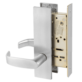 Sargent 8297 LE1L 26D Active Trim Dummy Mortise Lock, Satin Chrome Finish
