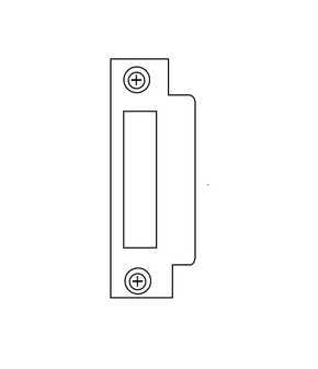 Accentra (Yale) 2815 626 Curved Lip Stike for 8800 Series, Satin Chrome Finish