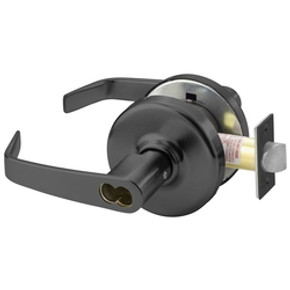 Corbin Russwin CL3152 NZD 722 CL6 Grade 1 Classroom Intruder Vandal Resistance Cylindrical Lever Lock Accepts large Format IC Core (LFIC) Black Oxidized Bronze, Oil Rubbed Finish