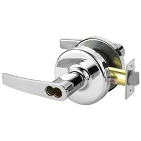 Corbin Russwin CL3157 AZD 625 M08 Grade 1 Storeroom Cylindrical Lever Lock, Accepts Small Format IC Core (SFIC), Bright Chrome Finish