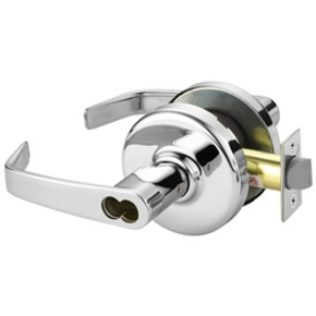 Corbin Russwin CL3157 NZD 625 CL6 Grade 1 Storeroom Cylindrical Lever Lock, Accepts Large Format IC Core (LFIC), Bright Chrome Finish