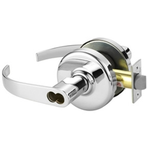 Corbin Russwin CL3157 PZD 625 CL6 Grade 1 Storeroom Cylindrical Lever Lock, Accepts Large Format IC Core (LFIC), Bright Chrome Finish