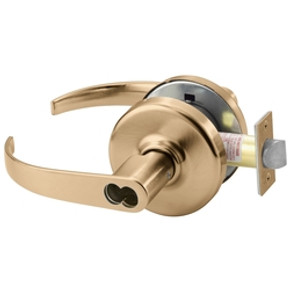 Corbin Russwin CL3193 PZD 612 M08 Grade 1 Service Station Vandal Resistance Cylindrical Lever Lock, Accepts Small Format IC Core (SFIC), Satin Bronze Finish