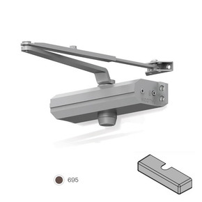 Falcon SC61A RW/PA DKB SLIM Door Closer - Regular Arm with parallel arm shoe - Dark Bronze - W/ Slim Cover