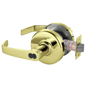 Corbin Russwin CL3357 NZD 605 CL6 Extra Heavy-Duty Storeroom or Closet Cylindrical Lever Lock, Accepts Large Format IC Core (LFIC), Bright Brass Finish