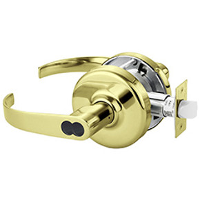 Corbin Russwin CL3557 PZD 605 CL6 Heavy-Duty Storeroom or Closet Cylindrical Lever Lock, Accepts Large Format IC Core (LFIC), Bright Brass Finish