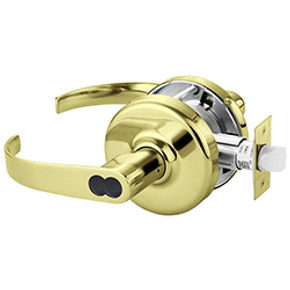Corbin Russwin CL3561 PZD 605 CL6 Heavy-Duty Entrance or Office Cylindrical Lever Lock, Accepts Large Format IC Core (LFIC), Bright Brass Finish