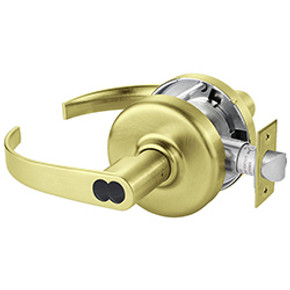 Corbin Russwin CL3561 PZD 606 CL6 Heavy-Duty Entrance or Office Cylindrical Lever Lock, Accepts Large Format IC Core (LFIC), Satin Brass Finish