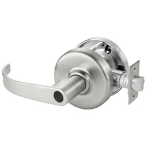 Corbin Russwin CL3581 PZD 626 LC Keyed Lever x Blank Plate Conventional Less Cylinder Lever Lock, Satin Chrome Finish