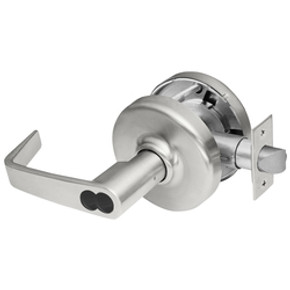 Corbin Russwin CL3581 NZD 626 M08 Keyed Lever x Blank Plate Cylindrical Lever Lock, Accepts Small Format IC Core (SFIC), Satin Chrome Finish