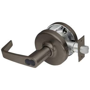 Corbin Russwin CL3581 NZD 613 M08 Keyed Lever x Blank Plate Cylindrical Lever Lock, Accepts Small Format IC Core (SFIC), Oil Rubbed Bronze Finish