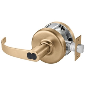 Corbin Russwin CL3581 PZD 612 CL6 Keyed Lever x Blank Plate Cylindrical Lever Lock, Accepts Large Format IC Core (LFIC), Satin Bronze Finish