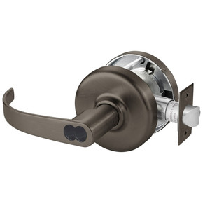 Corbin Russwin CL3581 PZD 613 CL6 Keyed Lever x Blank Plate Cylindrical Lever Lock, Accepts Large Format IC Core (LFIC), Oil Rubbed Bronze Finish
