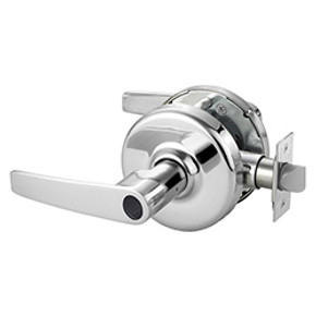 Corbin Russwin CL3855 AZD 625 LC Grade 2 Classroom Conventional Less Cylinder Lever Lock, Bright Chrome Finish