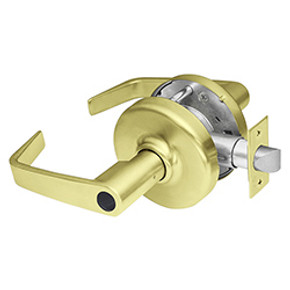 Corbin Russwin CL3857 NZD 606 LC Grade 2 Storeroom or Closet Conventional Less Cylinder Lever Lock, Satin Brass Finish