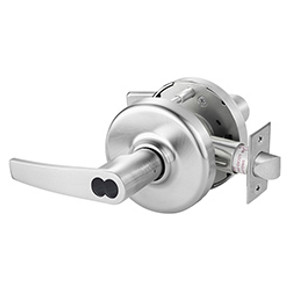 Corbin Russwin CL3857 AZD 626 CL6 Grade 2 Storeroom or Closet Cylindrical Lever Lock, Accepts Large Format IC Core (LFIC), Satin Chrome Finish