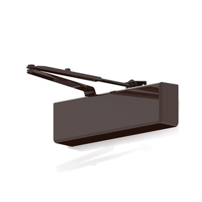 Falcon SC71A SS DKB Door Closer, w/ Spring-n-Stop Parallel Arm, Dark Bronze Finish