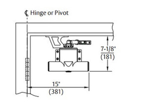 Norton 1-B/F 689 Soffit Bracket, For 78-B/F Series, Aluminum