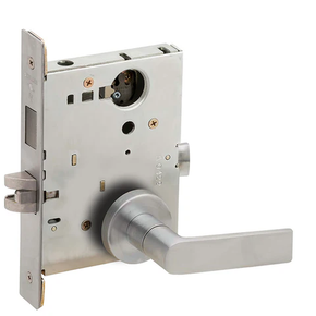 Schlage L9466L 01A Store/Utility Room Mortise Lock with Deadbolt, Less Cylinder