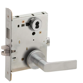 Schlage L9466B 01A Store/Utility Room Mortise Lock with Deadbolt, Accepts Small Format IC Core (SFIC)