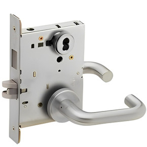 Schlage L9465J 03A Closet/Storeroom Mortise Lock with Deadbolt, Accepts large Format IC Core (LFIC)