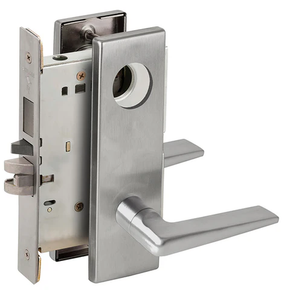 Schlage L9453L 05N Entrance Mortise Lock with Deadbolt, Less Cylinder
