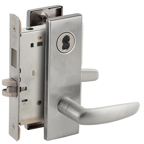 Schlage L9473B 07N Dormitory/Bedroom Mortise Lock with Deadbolt, Accepts Small Format IC Core (SFIC)