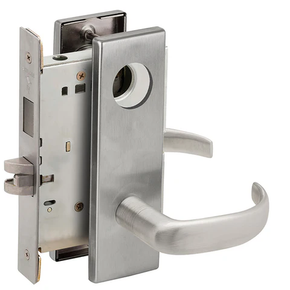 Schlage L9465L 17N Closet/Storeroom Mortise Lock with Deadbolt, Less Cylinder