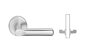 Schlage L0172 18A 626 Mortise Full Dummy Trim, w/ 18 Lever and A Rose, Satin Chrome Finish