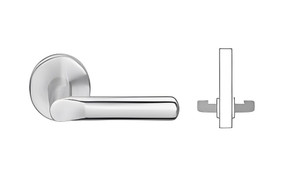 Schlage L0172 18N 626 Mortise Full Dummy Trim, w/ 18 Lever and N Escutcheon, Satin Chrome Finish