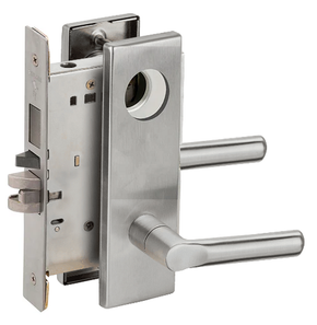 Schlage L9453L 18N 626 Entrance Mortise Lock with Deadbolt, Less Cylinder, Satin Chrome Finish