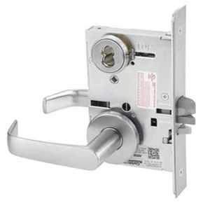Corbin Russwin ML2058 NSA 626 CL6 Entrance or Office Holdback Mortise Lock, Accepts Large Format IC Core (LFIC), Satin Chrome Finish