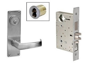 Corbin Russwin ML2067 NSN 626 CL6 Apartment or Dormitory Mortise Lock, Accepts Large Format IC Core (LFIC), Satin Chrome Finish