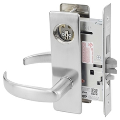 Corbin Russwin ML2067 PSM 630 LC Apartment or Dormitory Mortise Lock, Conventional Less Cylinder, Satin Stainless Steel Finish